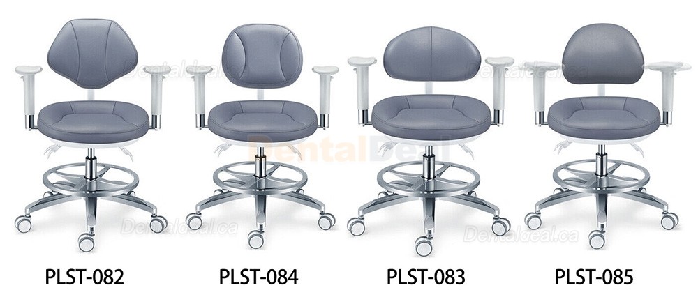 PLST-082-085 Ergonomic Dental Microscope Stool Operator Surgeon Chair with Amrest & Backrest